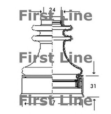 FIRST LINE fcb2778 -  Пыльник, приводной вал